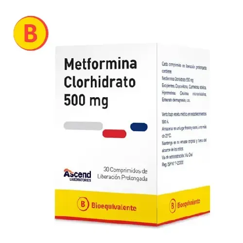 METFORMINA 500 X 30COM.PROL.