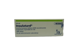INSULATARD HM 100 UI/ML 10ML X1 AMPOLLA