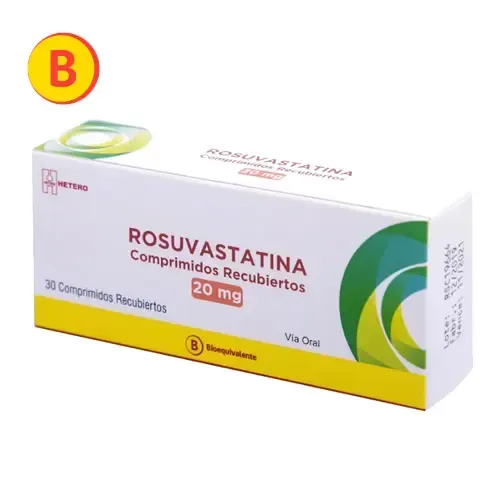 ROSUVASTATINA CALCICA 20mg X 30COM