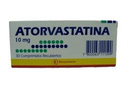 ATORVASTATINA 10 MG  X 30 COMPRIMIDOS