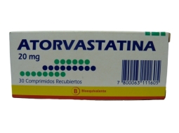 ATORVASTATINA 20 MG  X 30 COMPRIMIDOS