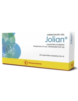 JOLIAN X 28 COMPRIMIDOS RECUBIERTOS
