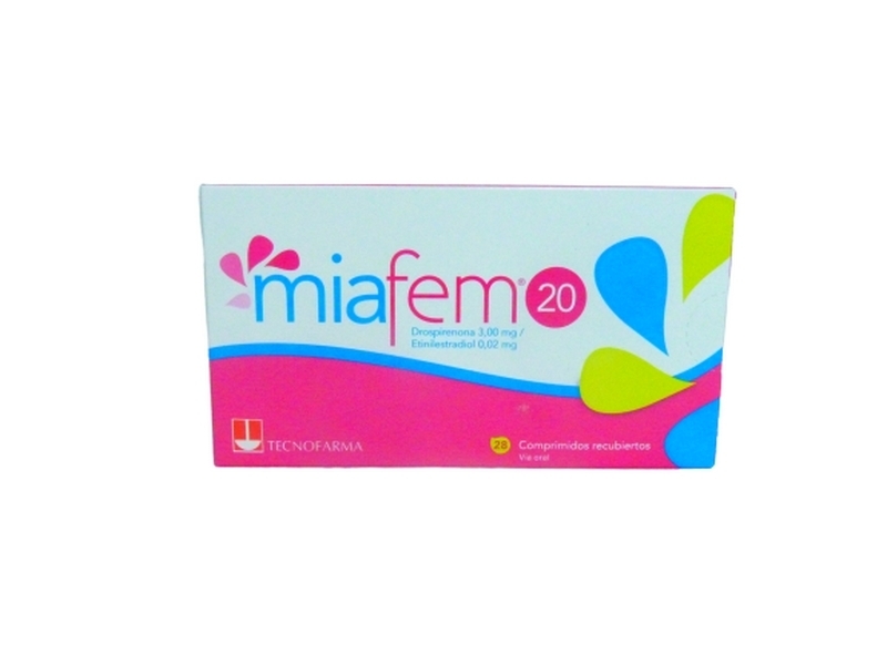 MIAFEM 20 X 28 COMPRIMIDOS RECUBIERTOS