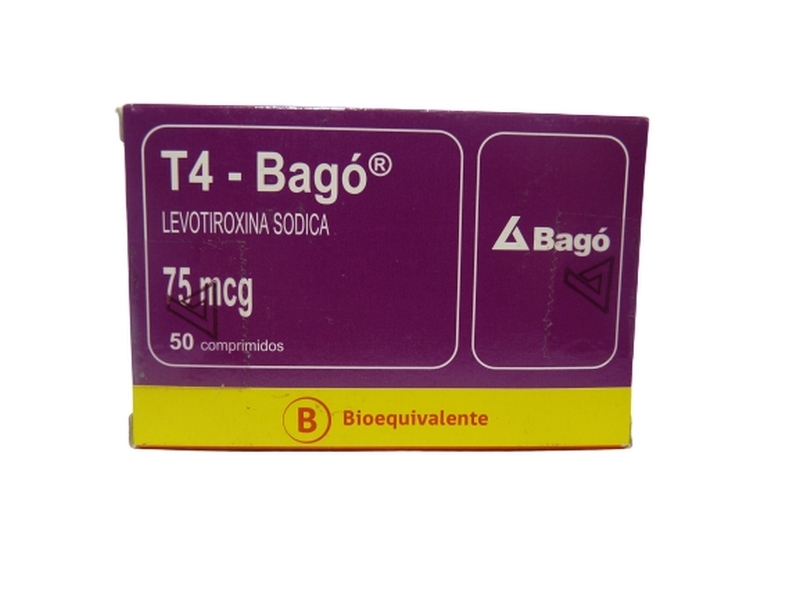 T4-Bago 75 Mcg X 50 Comprimidos | t4-bago 75mcg 50com