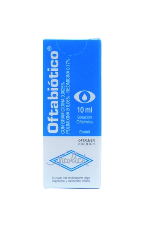 OFTABIOTICO SOLUCION OFTALMICA 10ML X10