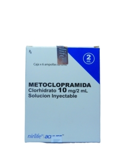 METOCLOPRAMIDA 10mg/2ml x 6 AMPOLLAS
