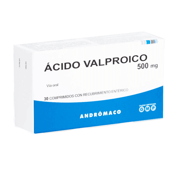 Acido Valproico 500 Mg X 30 Comprimidos | valproico 500mg 30com
