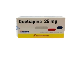QUETIAPINA 25 MG  X 30 COMPRIMIDOS RECUBIERTOS