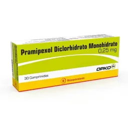 Pramipexol Diclorhidrato 0.25Mg X30Com. | pramipexol 0.25mg