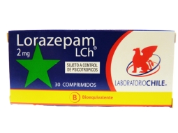 LORAZEPAM 2MG X30 COMPRIMIDOS