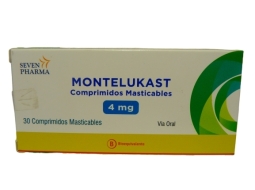 Montelukast 4Mg X 30 Comprimidos | montelukast 4mg 30com