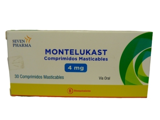 Montelukast 4Mg X 30 Comprimidos | montelukast 4mg 30com