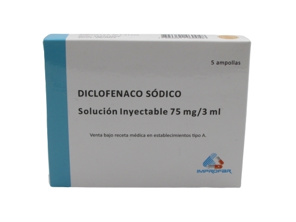 DICLOFENACO 75mg X5 AMPOLLAS