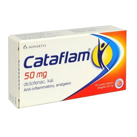 CATAFLAM 50MG X10 GRAGEAS