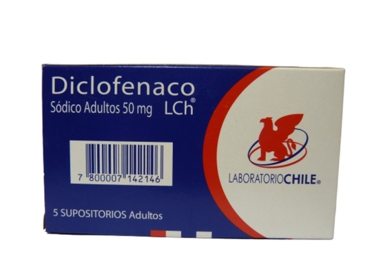 DICLOFENACO 50MG SUPOS X5 SUPOSITORIOS