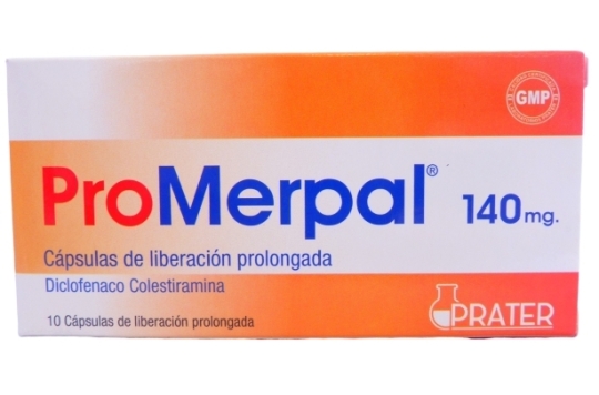 PRO-MERPAL 140MG X10 CAPSULAS