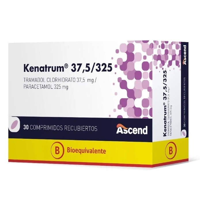 KENATRUM 37.5MG 325MG X30 COMPRIMIDOS RECUBIERTOS