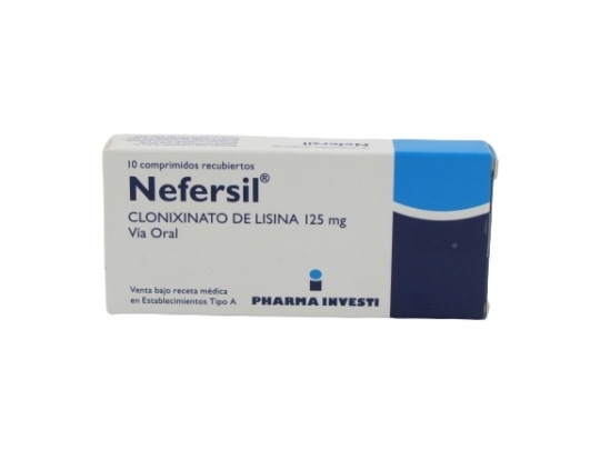 NEFERSIL 125 MG X10 COMPRIMIDOS RECUBIERTOS