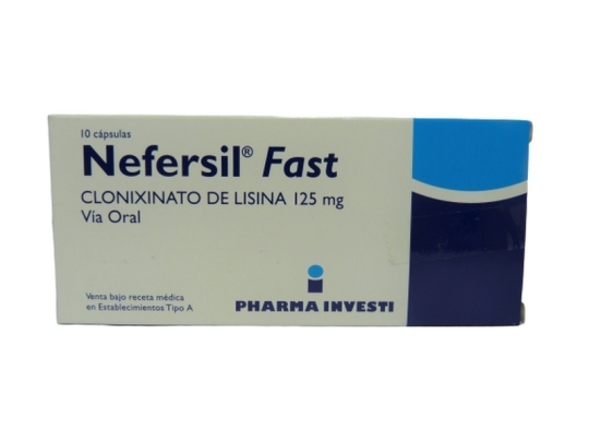 NEFERSIL FAST 125 MG 125MG X10 CAPSULAS