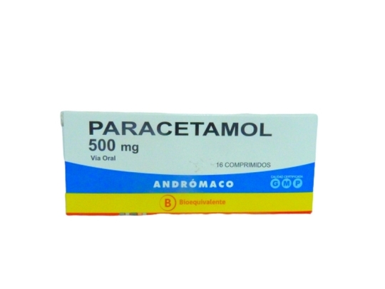 PARACETAMOL 500 MG  X 16 COMPRIMIDOS