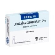 LIDOCAÍNA 2% AMPOLLA X 5 ML