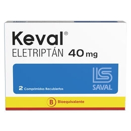 KEVAL 40 MG  X 2 COMPRIMIDOS RECUBIERTOS