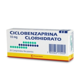 CICLOBENZAPRINA 10 MG  X 20 COMPRIMIDOS