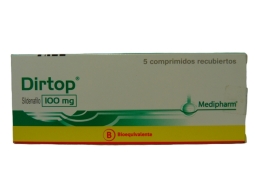 DIRTOP 100 MG  X 5 COMPRIMIDOS RECUBIERTOS