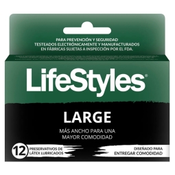 PRESERVATIVOS LIFESTYLE LARGE X12