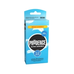 CONDONES / PRESERVATIVOS PRUDENCE ULTRA SENSIBLE X 12 UNIDADES
