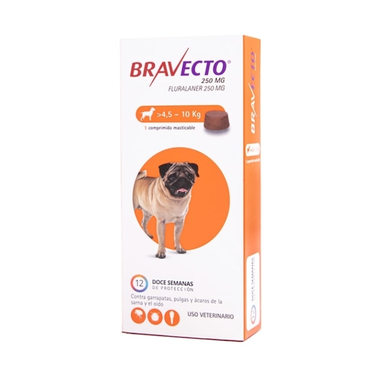 BRAVECTO PALAT PERRO 4.5-10 KG X 1 COMPRIMIDO