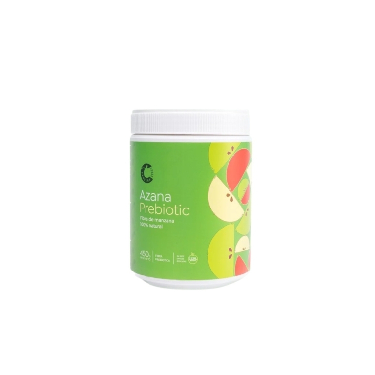 AZANA FIBRA Y PREBIOTICO MANZANA POLVO 450 GRAMOS