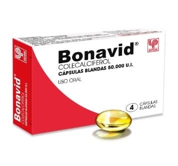 BONAVID 50000UI X4 CAPSULAS