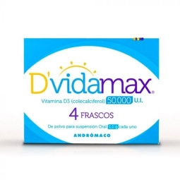 DVIDAMAX POLVO SUSPENSION ORAL X 50.000UI X 4 FRASCOS