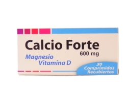 CALCIO FORTE 600 MG / VIT D X 30 COMPRIMIDOS
