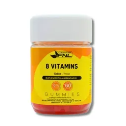 8 VITAMINS X 60 GOMITAS SABOR FRESA