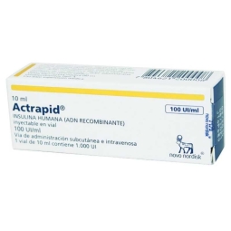 CENABAST ACTRAPID HM 100UI/ML 10ML X1 FRASCO AMPOLLA