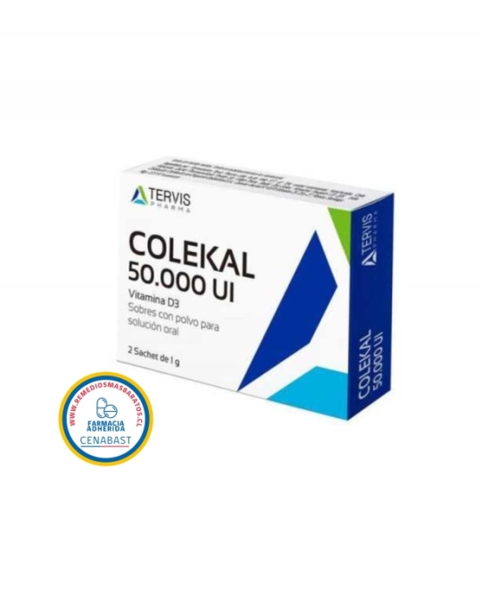 CENABAST COLEKAL 50.000 UI POLVO X 2 SACHET