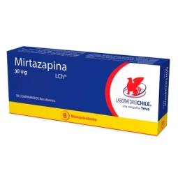 MIRTAZAPINA 30mg X 30 COM