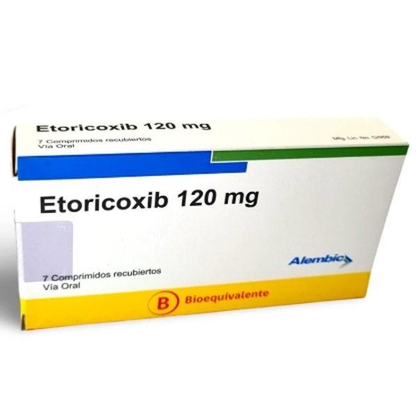 ETORICOXIB 120mg X7COM. RECUBIERTOS