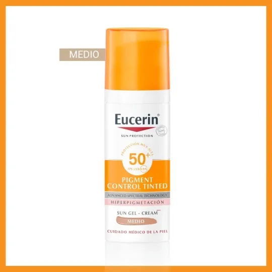 EUCERIN SUN FPS 50+ TONO MEDIO  X50ML