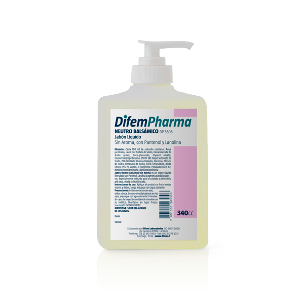 DIFEM PHARMA JABON LIQ NEUTRO 340ML