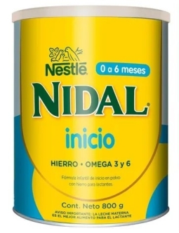 NIDAL INICIO 0 A 6 MESES X 800G