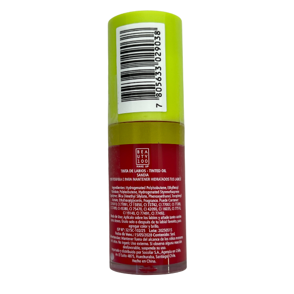 BEAUTY 100 OIL TINT LIP SANDIA X 5ML