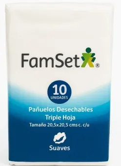 F.SET PAÑUELOS DESECHABLES X1