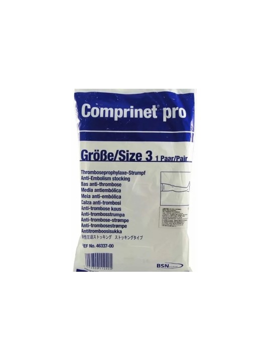 COMPRINET MEDIAS ANTIEMBOLICA PUNTA ABIERTA S BLANCO   X 1	