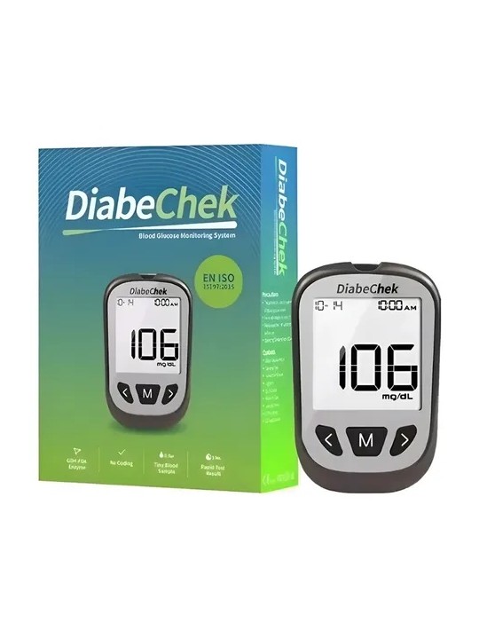 GLUCOMETRO DIABECHEK + 25 TIRAS DE GLICEMIA