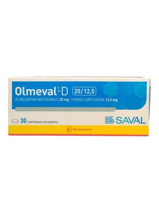 OLMEVAL D 20MG/12,5MG  X 30 COM REC