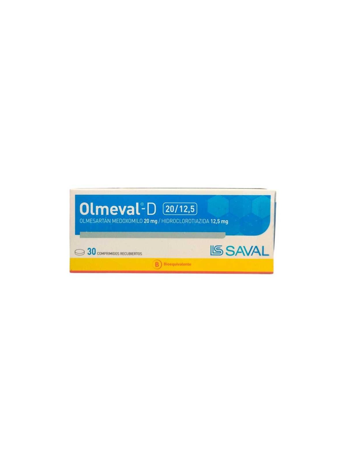 OLMEVAL D 20MG/12,5MG  X 30 COM REC