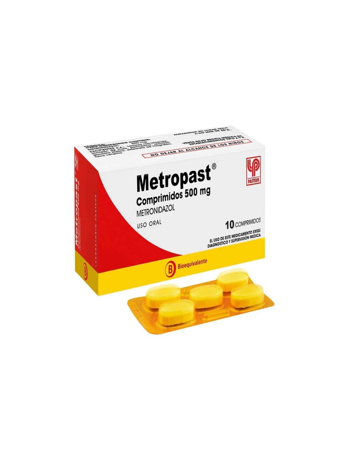 METROPAST 500mg X10COM.